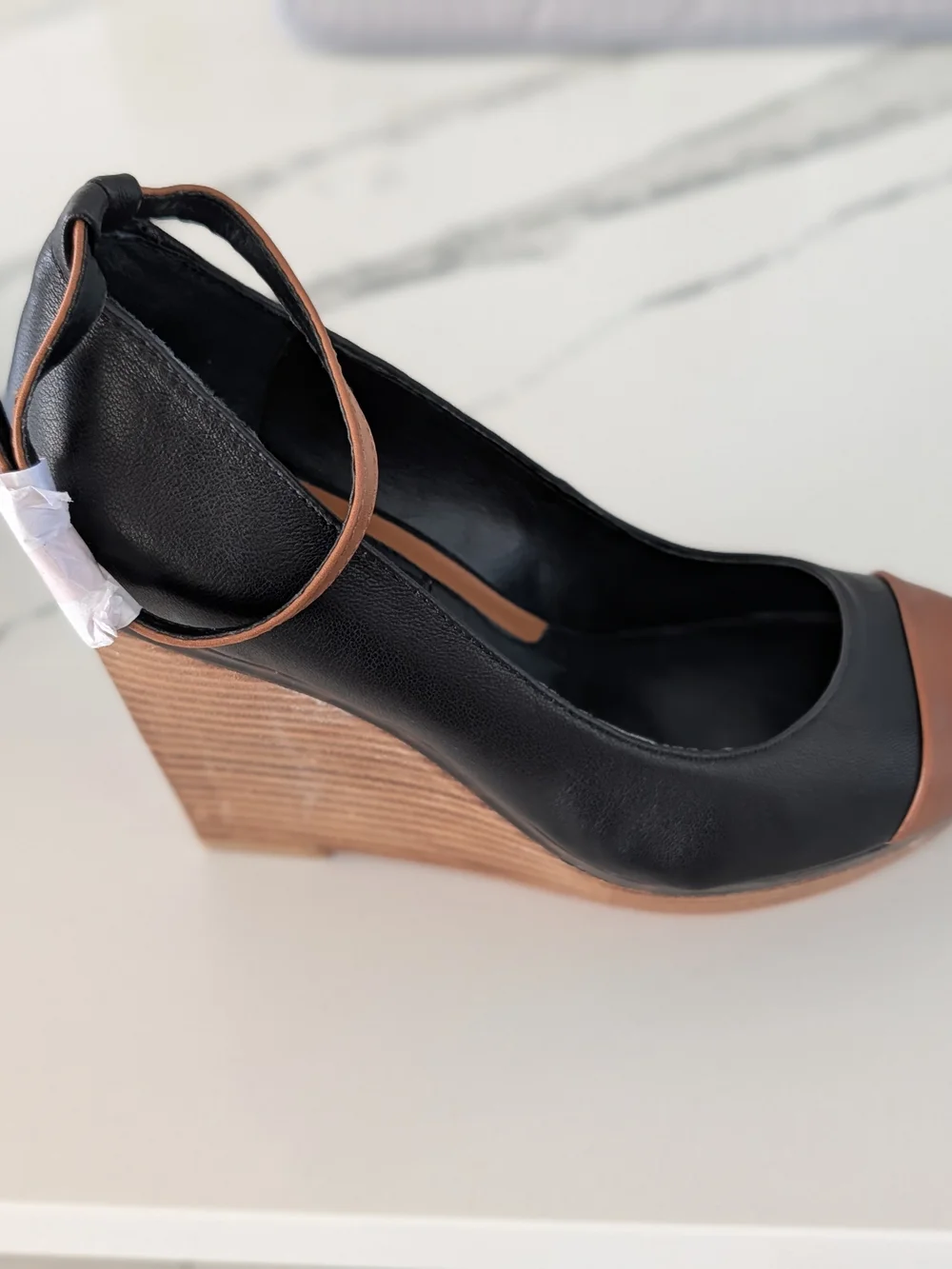 White House Black Market chic leather